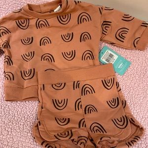 Petit Lem super cute sweater set in mauve